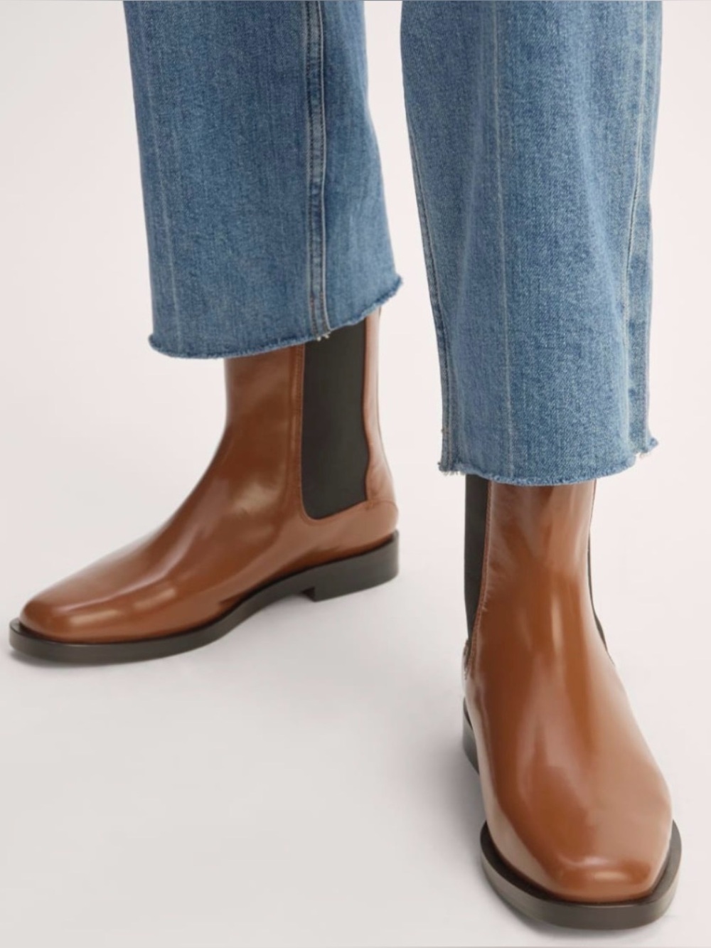 Everlane The Chelsea Boot in rum brown fall autumn women's size 7